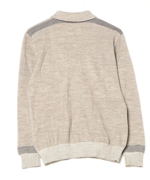 「MHL.」 ニットカーディガン MEDIUM ベージュ メンズ_画像2