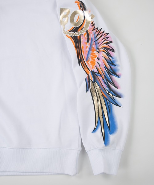 「BOY LONDON」 スウェットカットソー M ホワイト メンズ_画像5