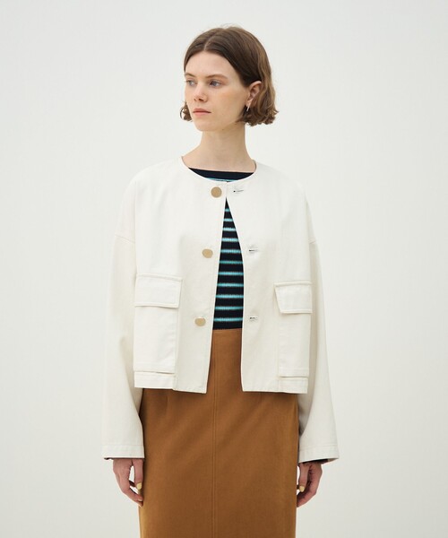 MACPHEE（マカフィー） ジャケット ノーカラージャケット ピグメント