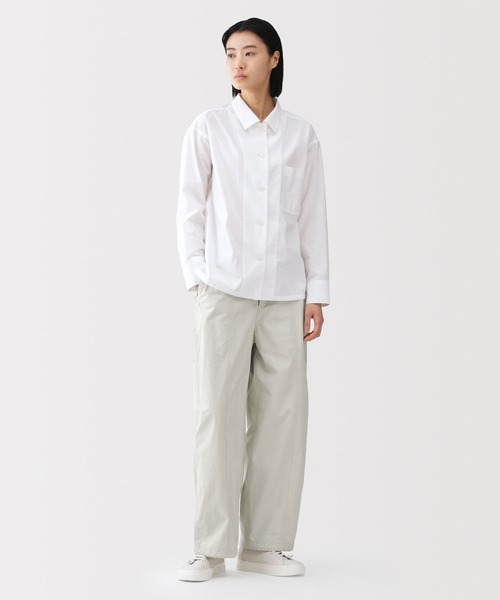 MUJI Labo パンツ 「MUJI Labo」婦人 コットン ライトキャンバス