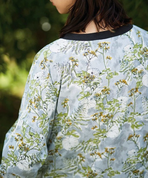 「Sunny clouds」 長袖ワンピース MEDIUM グレー系その他 レディース_画像7