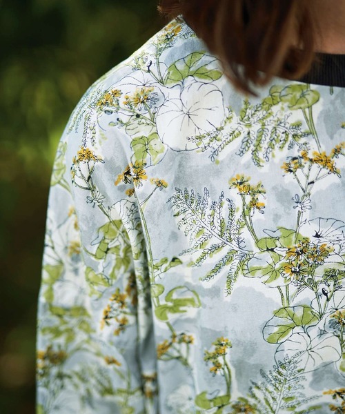 「Sunny clouds」 長袖ワンピース MEDIUM グレー系その他 レディース_画像9