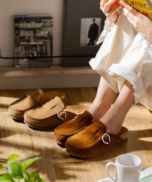 ミネトンカ　サンダーバード　ベージュレザー Minnetonka（ミネトンカ） サンダル MINNETONKA（ミネトンカ） / 本革