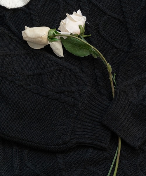 「DearMyLoveRose」 ニットワンピース M-L ブラック系その他 レディース_画像4