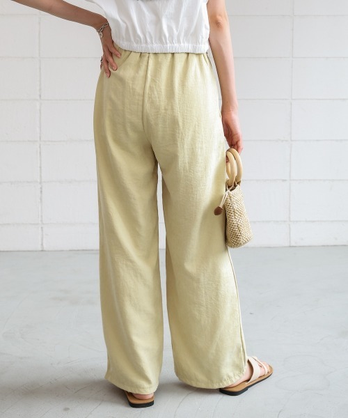 「Bab」 イージーパンツ M イエロー レディース_画像8