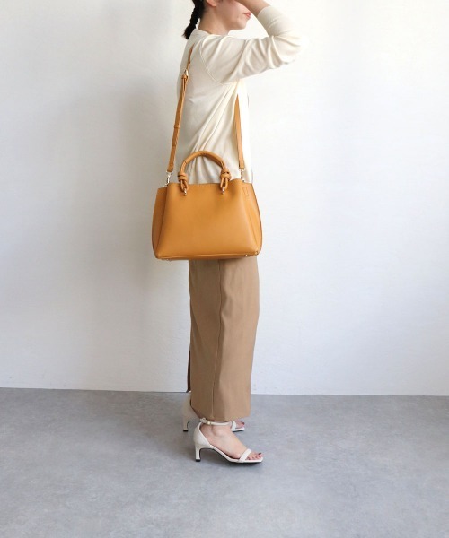 「MIAN 」 2WAYバッグ FREE ボルドー レディース_画像9