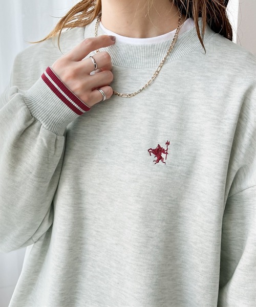 「Java」 スウェットカットソー LARGE 杢グレー レディース_画像6