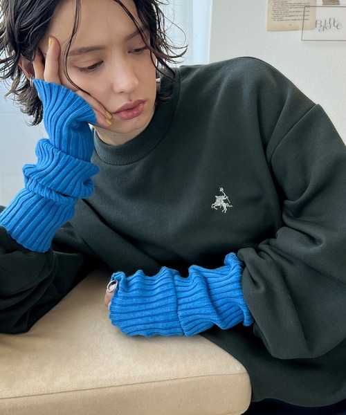 「Java」 スウェットカットソー LARGE 杢グレー レディース_画像9