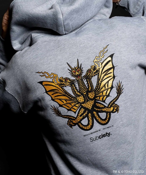 Subciety（サブサエティ） パーカー GODZILLA VS. KING GHIDORAH 1991