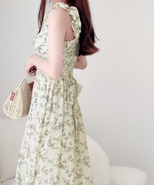 「mily bilet」 ノースリーブワンピース SMALL イエロー レディース_画像7