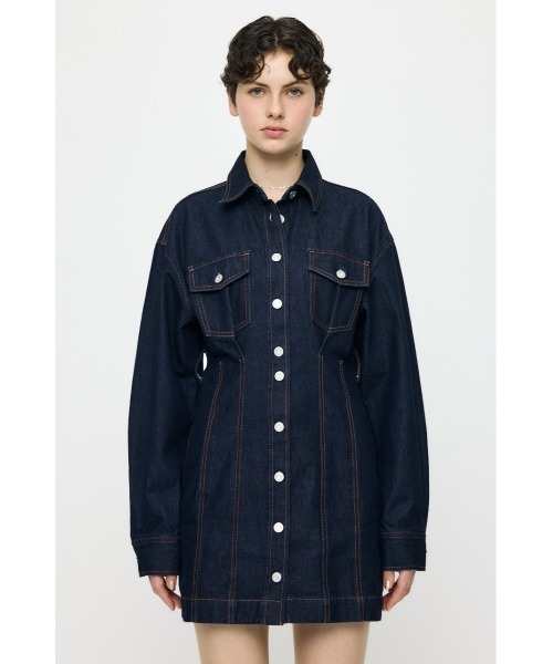 レディース MOUSSY DENIM A LINE デニムワンピース 定価17380