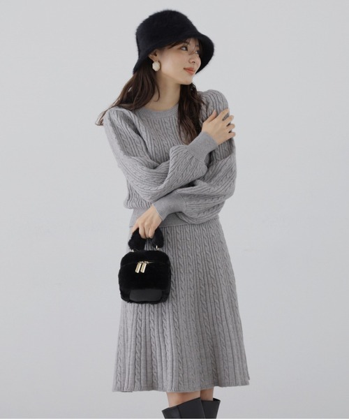 「PROPORTION BODY DRESSING」 セットアップ SMALL グレー レディース_画像3