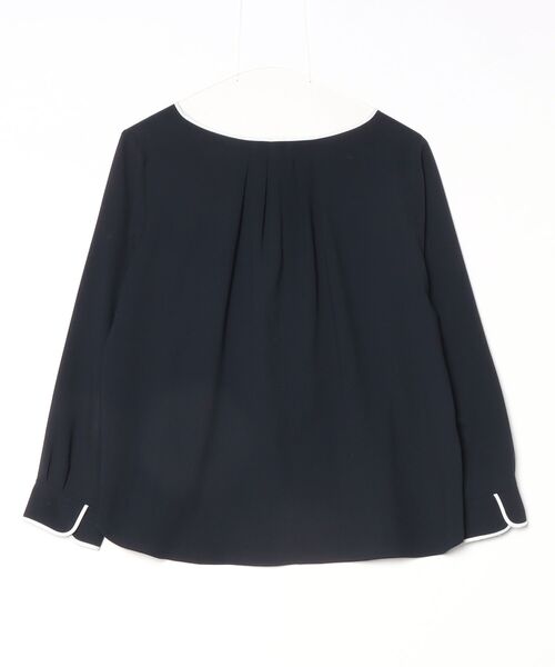 「UNTITLED」 長袖ブラウス 03 ネイビー レディース_画像2