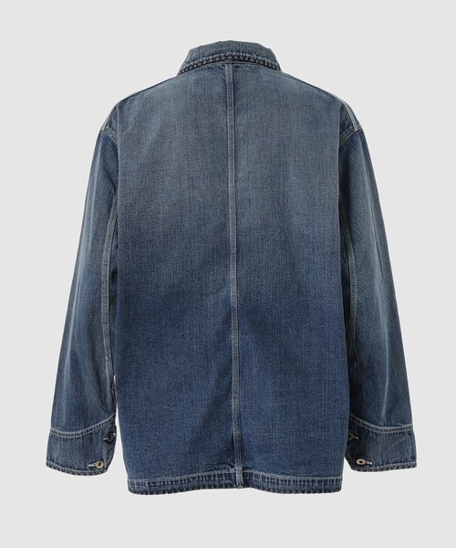 デニムジャケット gジャン Hand-Embroidered Denim Coverall メンズ レディースの画像