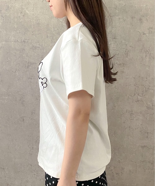 tシャツ 半袖 フラワー 刺繍 半袖 Tシャツ レディース | pyornim | 13