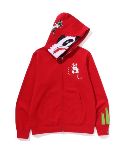 「A BATHING APE」 ジップアップパーカー LARGE ブラック メンズの画像