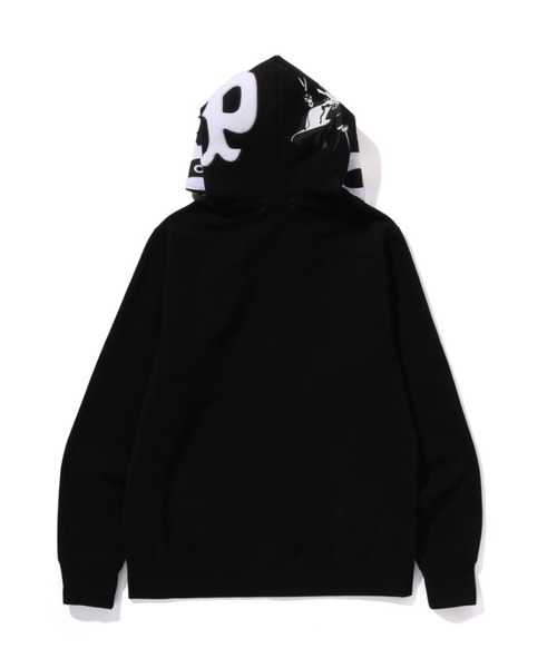 BAPE 黒 ジップアップパーカー A BATHING APE（アベイシングエイプ） ジップアップパーカー M