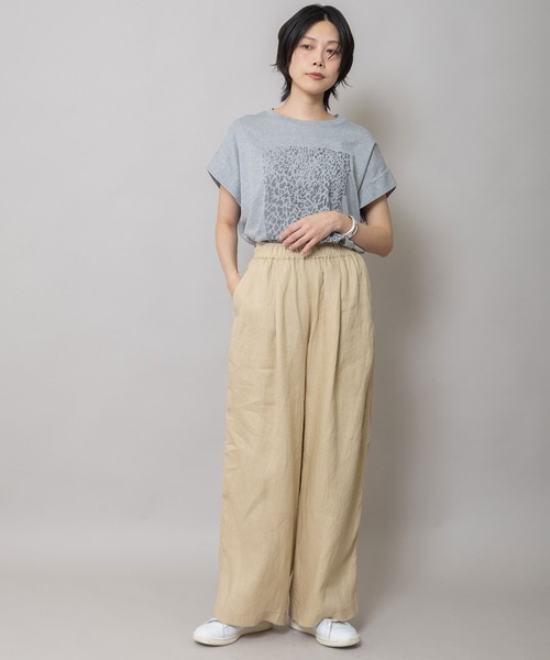 定価5万！【SUNSEA】サンシー リネンワイドパンツ サイズ2 Munich（ミューニック） ワイドパンツ パンツ 「吸水速乾」「発散性