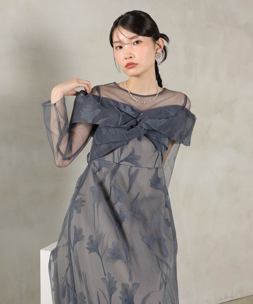 「Kana」 長袖ワンピース M ブラウン レディース_画像4