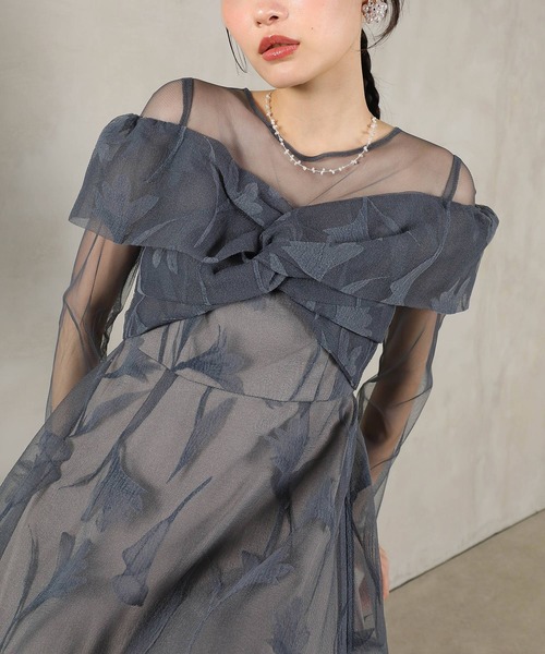 「Kana」 長袖ワンピース M ブラウン レディース_画像6