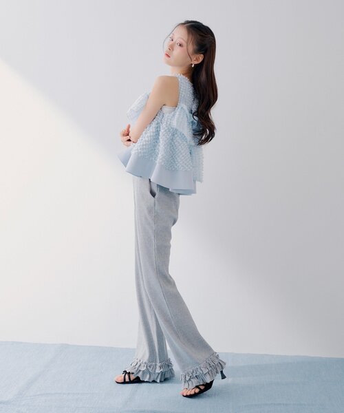Chico（チコ） パンツ 「SALON by Chico」ストレッチタイトフレア