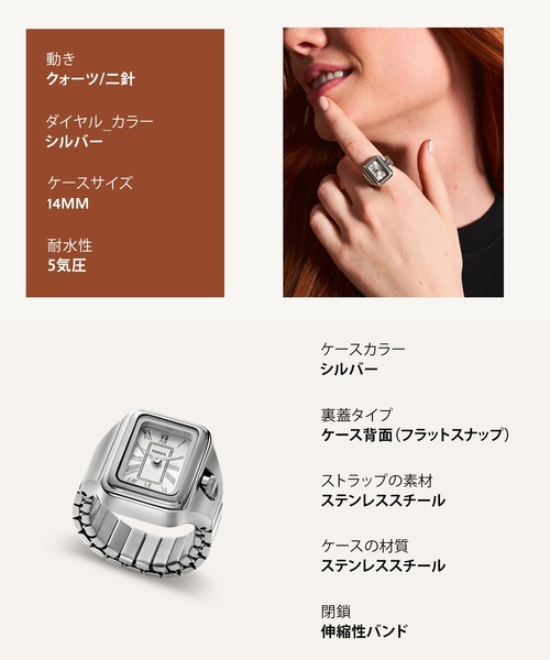 FOSSIL（フォッシル） アナログ腕時計 FREE シルバー レディース 