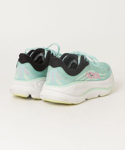 「HOKA」 Bondi 9 ローカットスニーカー 23.5cm グリーン レディース_画像2