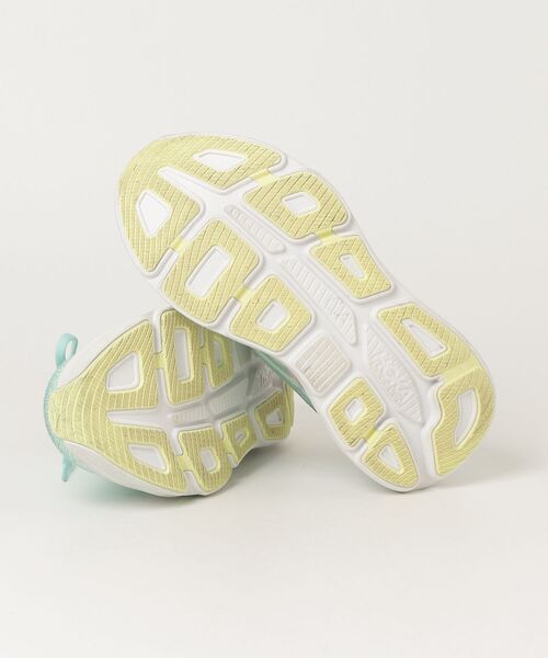 「HOKA」 Bondi 9 ローカットスニーカー 23.5cm グリーン レディース_画像3