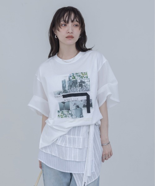 Eimee Law（エイミーロウ） tシャツ フォトコラージュプリント
