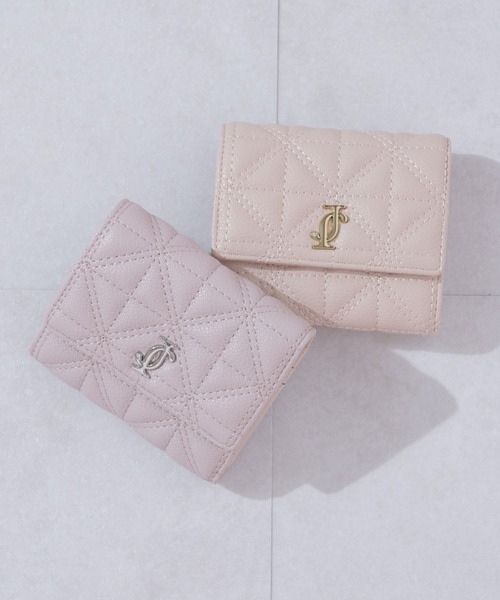 JILL by JILL STUART ピンクシルバー三つ折り財布 JILL by JILL STUART（ジルバイジルスチュアート） ミニ 財布 「再入荷