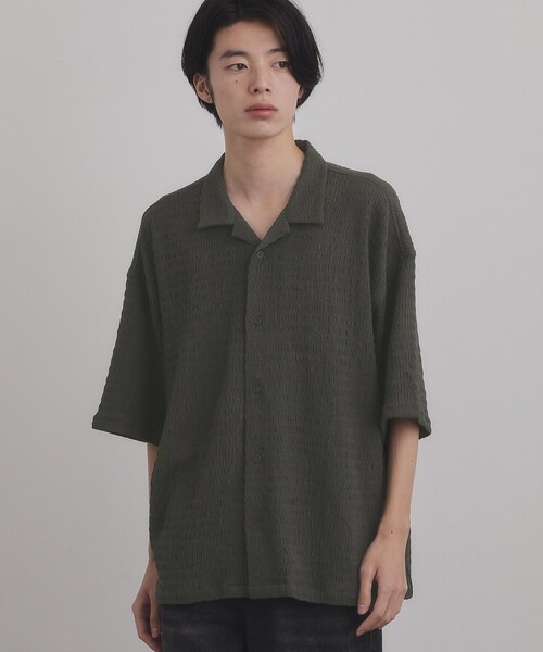 tk.TAKEO KIKUCHI（ティーケータケオキクチ） シャツ 半袖 シュリンク