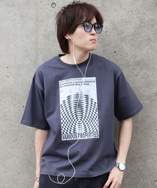 「FFEIN」 半袖Tシャツ SMALL ワイン メンズ_画像2