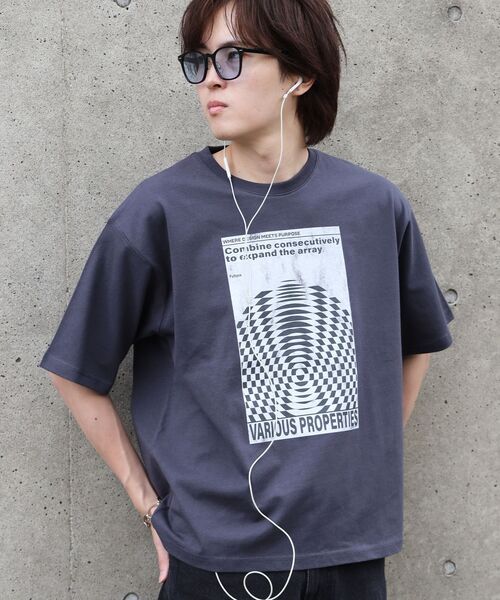 「FFEIN」 半袖Tシャツ SMALL ワイン メンズ_画像3