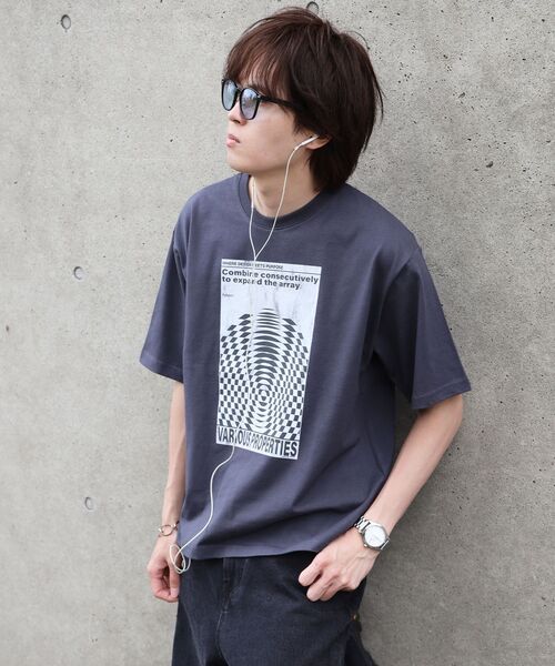 「FFEIN」 半袖Tシャツ SMALL ワイン メンズ_画像4