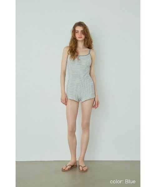 ALEXIA STAM（アリシアスタン） サロペット オーバーオール Striped