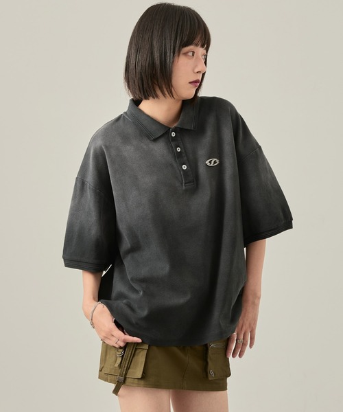 「Snap club」 半袖ポロシャツ M ブラウン レディース_画像9