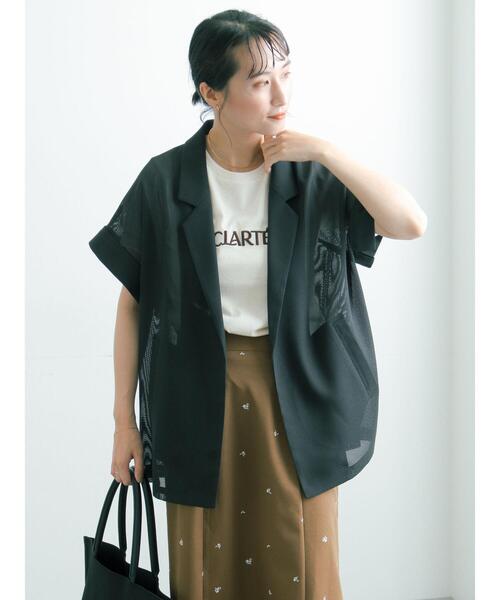 ZUCCa（ズッカ） ノーカラージャケット M size ネイビー レディース