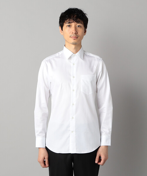 「COMME CA MEN」 ビジネスシャツ M ホワイト メンズ_画像6