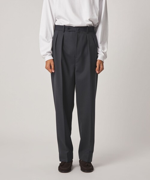 Steven Alanヴィンテージツイル インツープリーツ ドレス トラウザーズ STEVEN ALAN（スティーブンアラン） ワイドパンツ スラックス