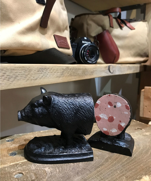 Goody Grams（グッディグラムス） 収納 IRON BOOKEND-PIG アイロン