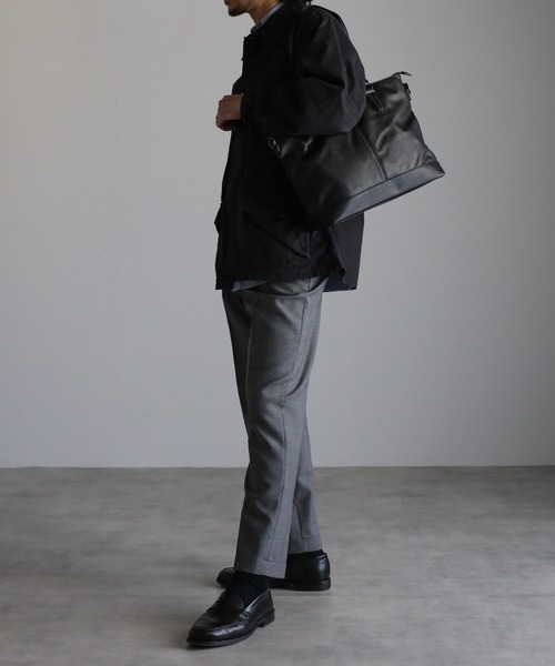トートバッグ 「グッシオ ウォーモ」PUレザー　２WAYシンプルトートバッグ メンズ レディース | GUSCIO UOMO | 05