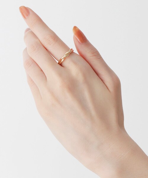 COCOSHNIK（ココシュニック） 指輪 リング K10ツイストリング