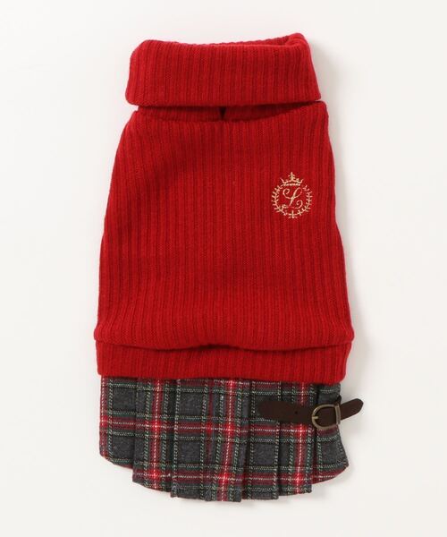 犬と生活 犬 服 犬と生活/いぬとせいかつ/チェックスカート20AW XS，1