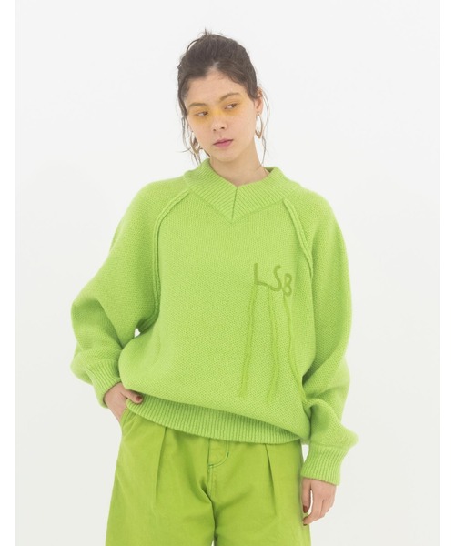 ニット セーター 「8」「it」 「Little sunny bite」LSB stitch knit top レディース
