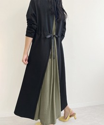 ワンピース バックスリット切替ロングワンピ 長袖 : ZOZOTOWN Yahoo!店