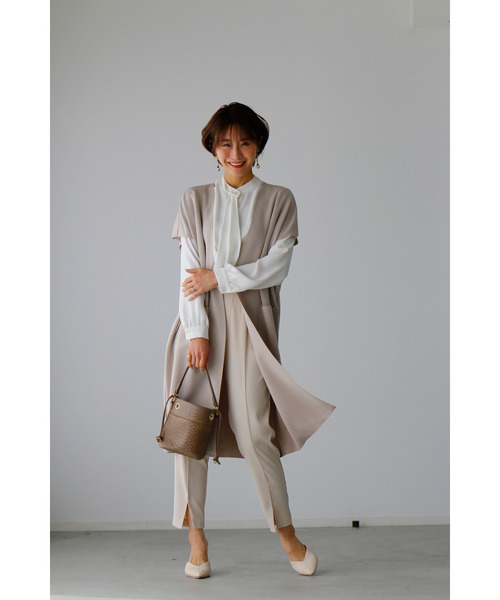 Ehre style ベスト ジレ 一点投入で誰でも素敵に春ジレ着回し術