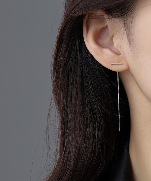 Yu-kaページ yu-ka ピアス YU-KA : ラインチェーンピアス レディース メンズ