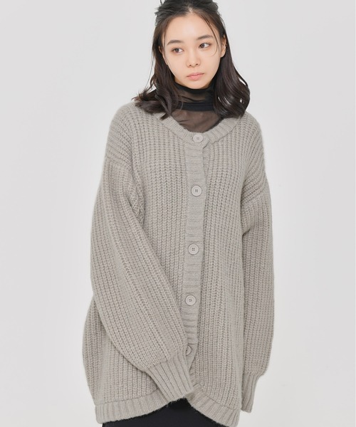カーディガン 「ZOZO限定」Muaj.もちもちニットコーディガン レディース カーディガン 「ZOZO限定」Muaj.もちもちニットコーディガン