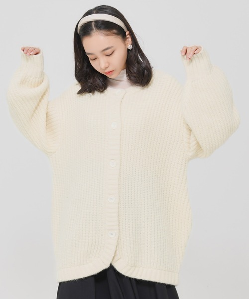 カーディガン 「ZOZO限定」Muaj.もちもちニットコーディガン レディース カーディガン 「ZOZO限定」Muaj.もちもちニットコーディガン