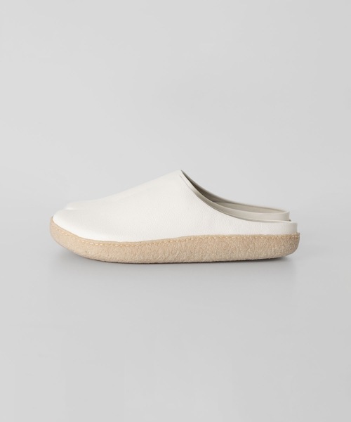 ARGUE U. ベージュ レザー ミュール 23cm スリッポン 新品 ARGUE U. ベージュ レザー ミュール 23cm スリッポン